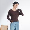 JOY SPEAKER Vintage Crew Neck Slim-Fit Knitted Sweater