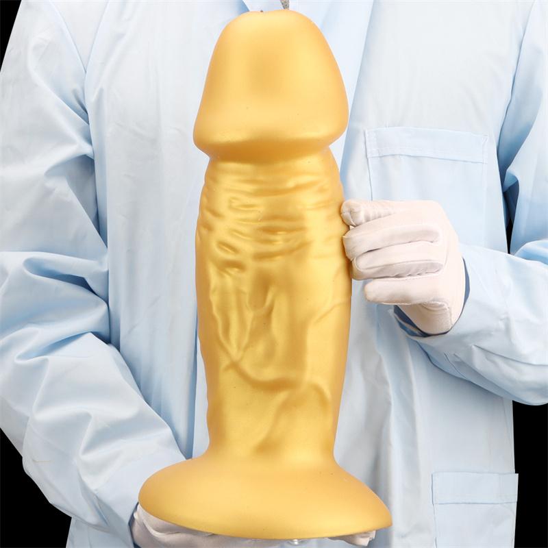 10CM Giant Soft Liquid Silicone Double Hardness Simulation Oversized Dildo Big Anal Plug Adult Products