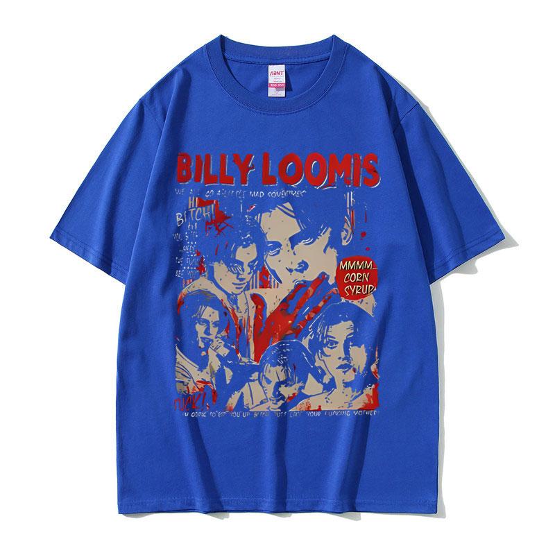 90s Vintage Horror Movie Scream Tshirts Billy Loomis We All Go A Little Mad Billy T Shirts Unisex Fashion Retro Oversized Tshirt