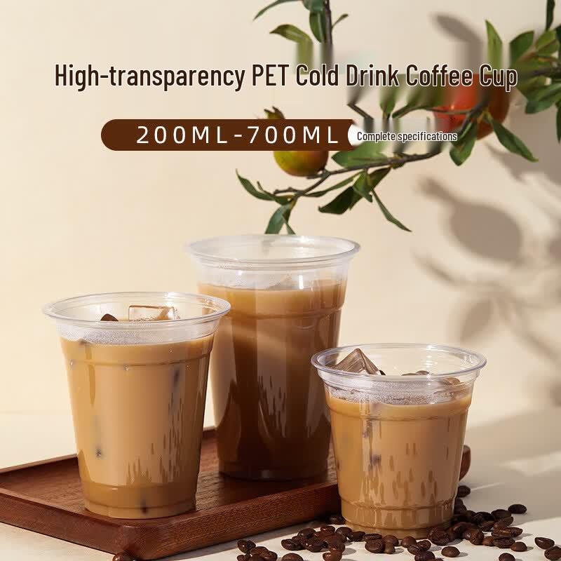 Disposable PET Plastic Cups with Lids