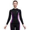 3mm Neoprene Wetsuit Top Long Sleeve Diving Snorkeling Surfing Swimming Warmth Protection Unisex