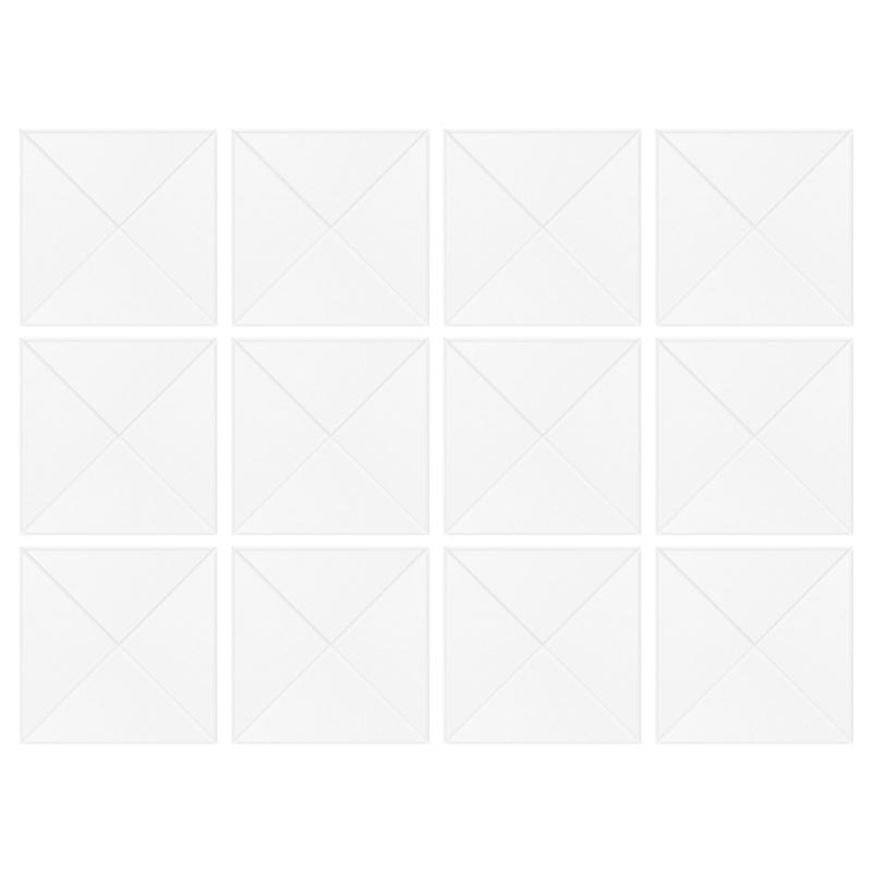Pack of 12 Square Foam Panels Soundproof Wall Panels Acoustics Tiles Polyester Texture Perfect for Studios Home Wall