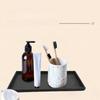 Thickened Bathroom Counter Tray Shatterproof Soap Dispenser Tray  for Dressing Tables