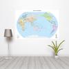 The World Map Prints Frameless Painting Poster Background Cloth Wall Living Room Children Background Murals