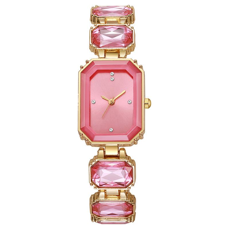 

Модные женские часы с прямоугольным циферблатом, элегантные женские кварцевые наручные часы, часы для девушек, лучшие подарки, часы для жены, семьи, друга розовый