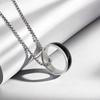 Men's 316L Titanium Steel Necklace - Non-fading, Versatile, Minimalist, Polished Clavicle Chain, Ideal Couple Gift.
