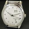 VINTAGE HMT JANATA HANDAUFZUG INDISCHE HERRENARMBANDUHR ARABISCHES WEISSES ZIFFERBLATT a440959-4 HT-a440959