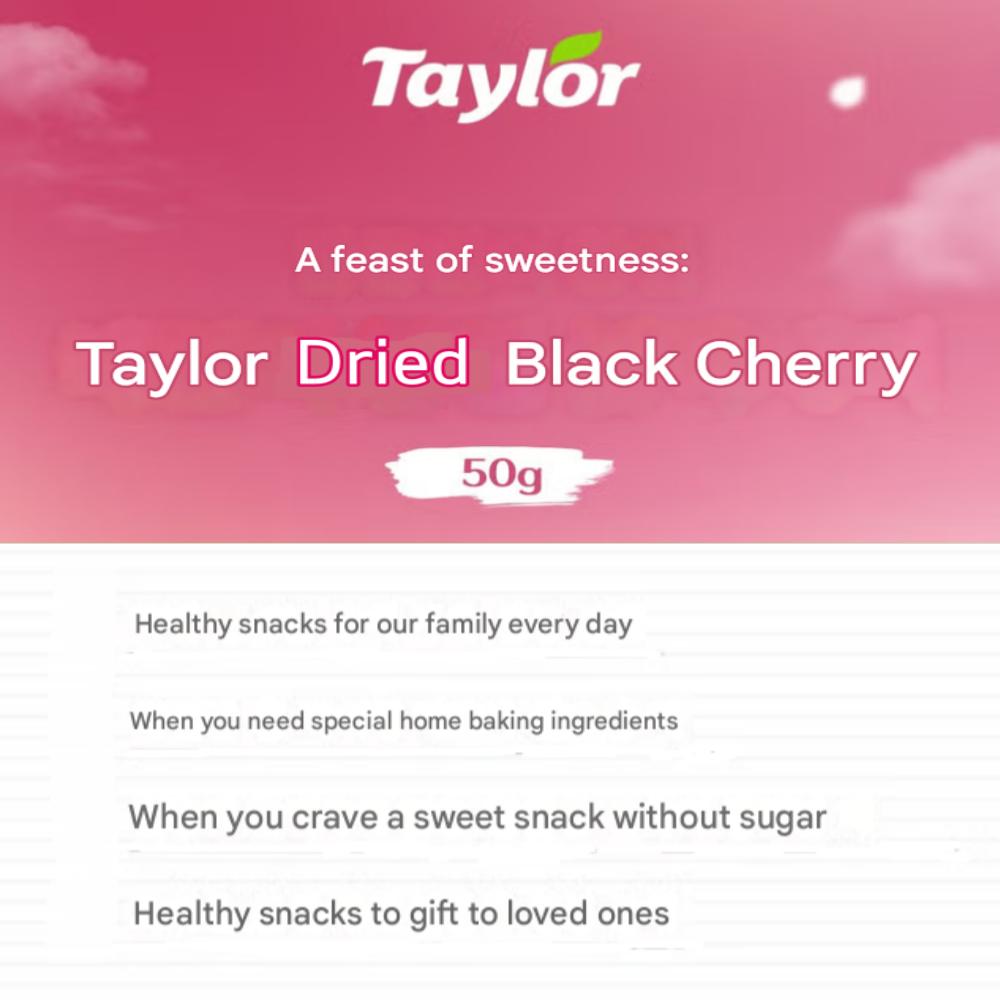 Taylor Farm's Dried Black Cherries 50g Premium Snack & Health Boost