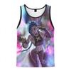 Anime League of Legends Jinx Graphic 3D Print Sleeveless Vest Harajuku Y2k Men’s Tank Tops