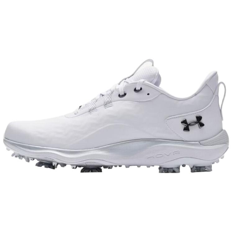 Under Armour Drive Pro Clone Comfortable Durable Breathable Wear-Resistant Low-Top Golf Shoes Men sneaker White 6006116-100