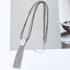 Women'S Alloy Tassel Long Fashion Accessories Vintage Simple Necklace Pendant Sweater Chain