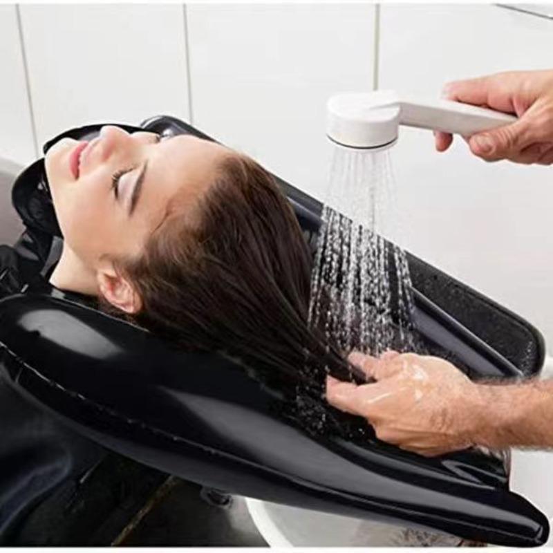 Inflatable shampoo pillow pregnant women and elderly people portable slot can be folded to store shampoo pads Bathroom Products