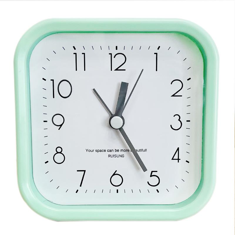 Small Alarm Clock, Small Fresh Light Color, New Large Digital Silent with Alarm, Creative Children's Student Desk Clock