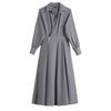 Design shirt dress women's long sleeves spring and autumn new temperament thin commuter dress skirt