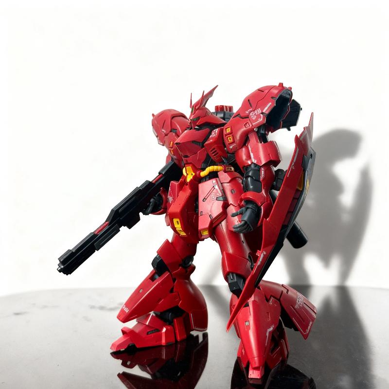 GaoGao RG Sazabi 1/144 Plastic Assembly Model Kit Action Figures Anime Collectible Toy Comes With Water Decals Home Decor Gift