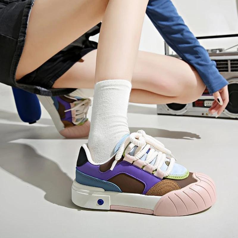 

Мода Контрастный цвет Круглый носок Женская обувь Сделки Легкий Дизайнерский Роскошный Дешевый Повседневный Новый Поступление Эстетичный Стильный Корейский Женская обувь 40