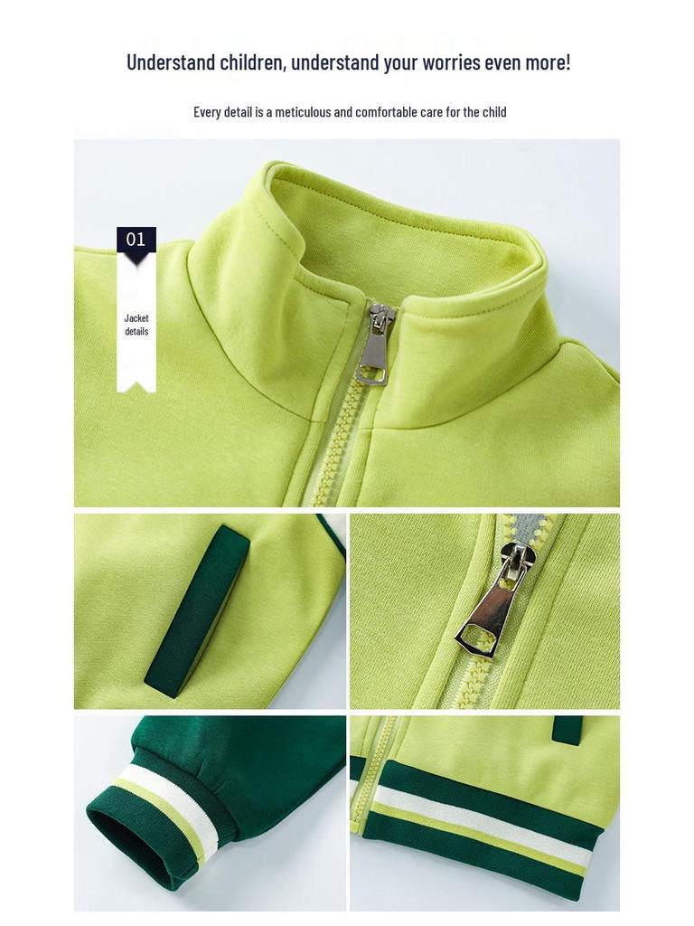 Cool Meila Spring & Autumn Sports Suit: Student & Kindergarten Uniform for Group Performances