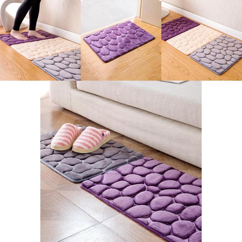 Ultra-absorbent Embossed Polyester Mat For Kitchen And Bathroom Floors