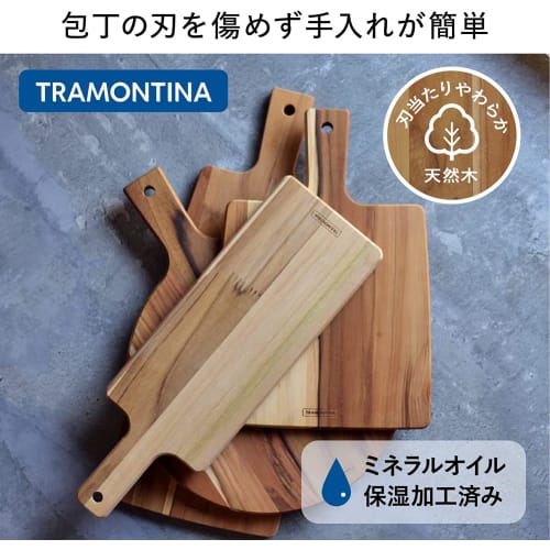 Tramontina Kitchen Cutting Board, 30cm x 15cm, with Handle, Antibacterial, Made in Brazil, 13275/051 TRAMONTINA