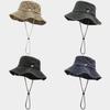 Vintage Hong Kong Style Wash Cotton Fisherman Hat With Sun Protection For Casual Outdoor Activities