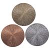 Round Hollow PVC Placemat Waterproof Heat-Resistant Table Mats Elegant Home Restaurant Dining Decor Scratch-Proof Dirt-Resistant Insulation Mat