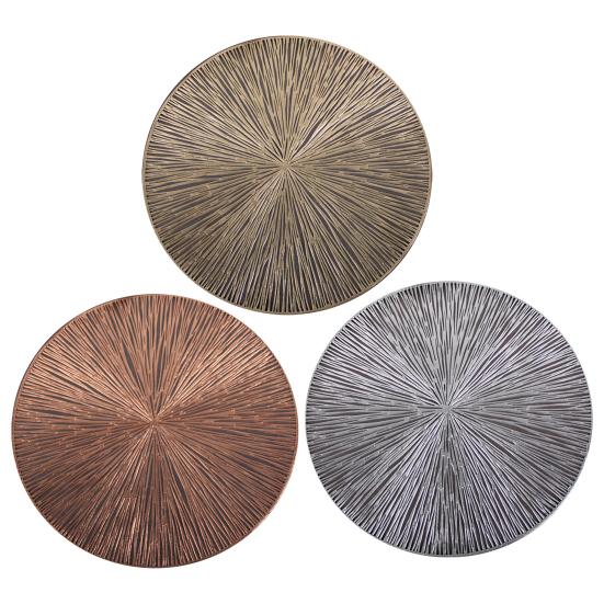 Round Hollow PVC Placemat Waterproof Heat-Resistant Table Mats Elegant Home Restaurant Dining Decor Scratch-Proof Dirt-Resistant Insulation Mat