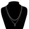 Men's Layered Rivet Necklace - Hip-Hop Style, Versatile Sweater Chain