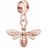 Charms Pozłacany Wiszący Owad Pszczoła Pszczółka Osa Happy Bee Srebro 925