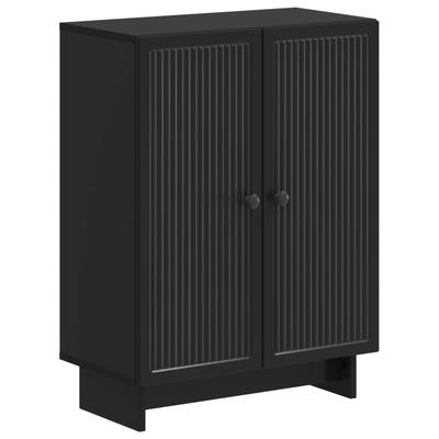Bathroom Storage Cabinet EDE Black 59.5 X 31 X 80 Cm