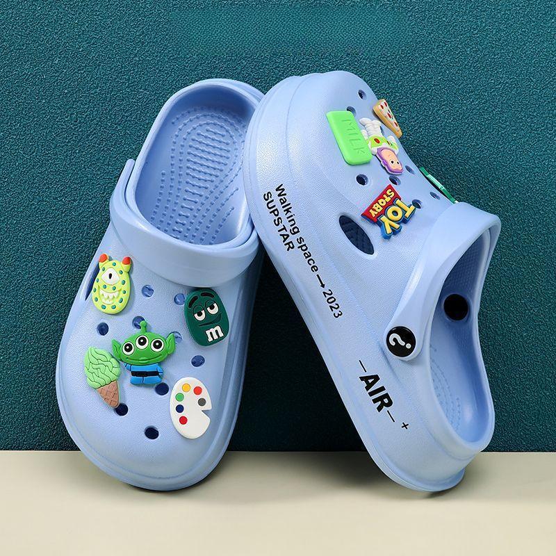 Children's Astronaut Hole Shoes, Boys, Middle-aged and Older Children Wear Non-slip Thick-soled Beach Shoes In Summer, Baby Cute Indoor