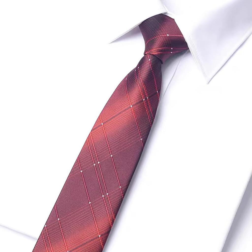 [Love Room] One-Touch Men's Business Tie, Zip-Type Easy Tie, 5-Second Attachment, Suitable for Formal Occasions Such As Weddings, Funerals, Entrance