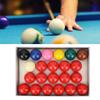 22Pcs 52.2mm/2.1in Snooker Billiard Pool Table Balls Set Resin Lime Powder Pigment