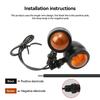 2Pcs Universal Motorcycle Turn Lamp 12V Signal Light LED LED Flashing Light Indicators Blinker for Kawasaki Suzuki Yamaha