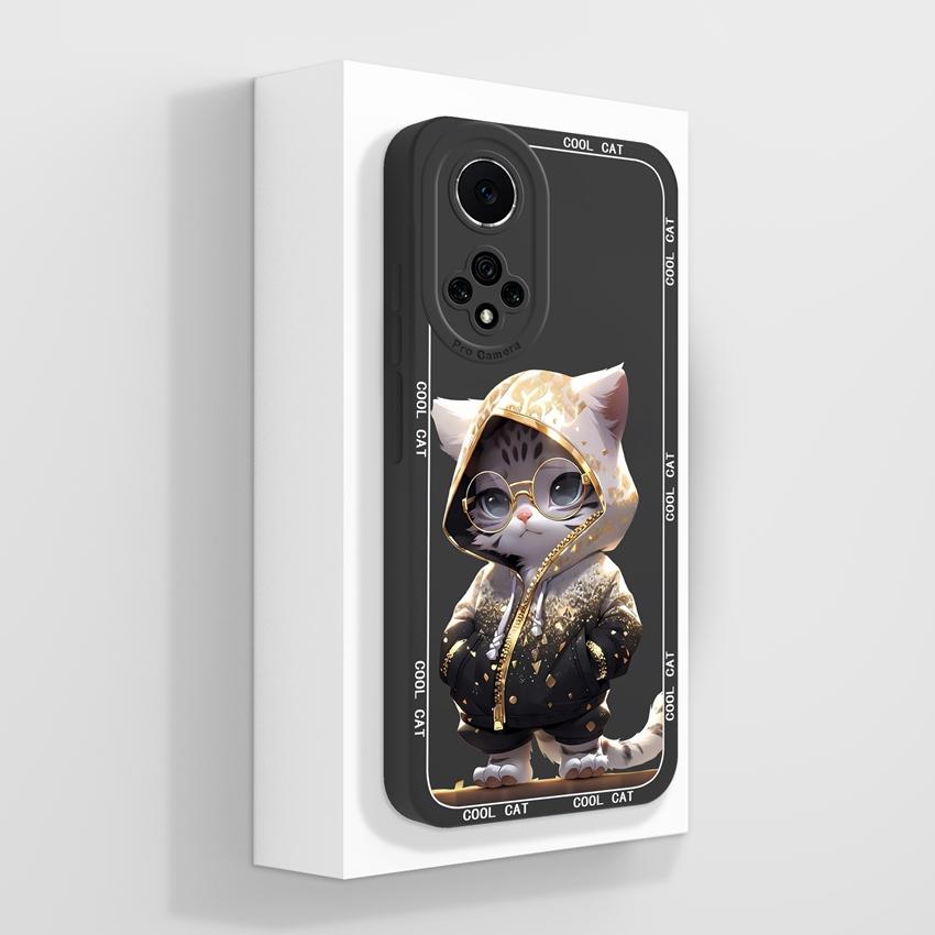 For Huawei Nova 9 10 11 Pro Y60 Y72 Phone Casing Pretty Watercolor Flowers Patterns Liquid Silicone Anti Drop Premium Protection Cover For Huawei Case