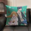 My Love Story YYamadakun Cushion Cover Natural Linen Organic Fabric DoubleSided Printing Breathable Perfect Gift for Decor