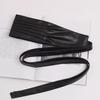 Stylish Wide PU Leathers Belt Adjustable Size for Perfect Fit Comfortable Wear Enhances Waistline