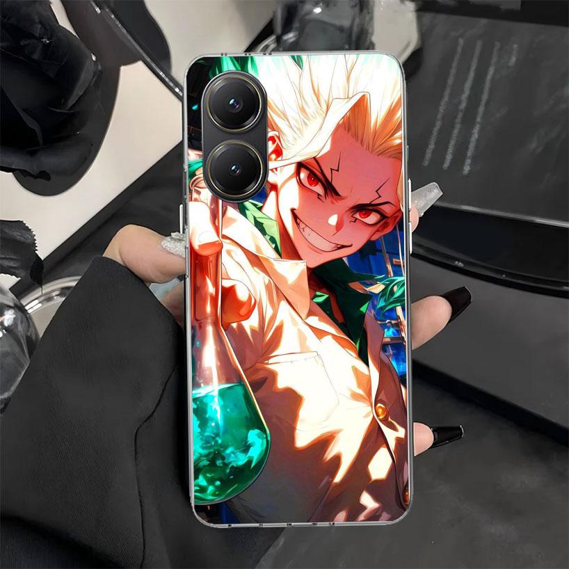 D-Dr Stone Anime Phone Case for Xiaomi Poco X7 X6 X5 X3 Pro X4 Nfc F7 Ultra F6 F5 F4 Gt M6 M5S M4 M3 Soft Silicone Cover X7 X6 X