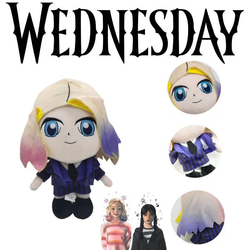 25cm Wednesday Addams Enid Sinclair Wolf Girl Plush Doll Stuffed Animal Toy