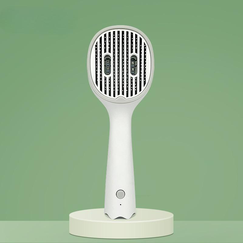 

Cat Dog Comb Hair Remover Brush UVC Sterilization Pet Grooming Slicker Needle Comb Removes Tangled Self Cleaning Pet Supplies 22.3x8.6cm