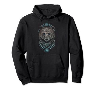 Berserk Bear Warrior Odin Runes Nordic Compass Viking Hoodie