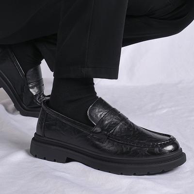 Leather Shoes Men Loafers Outdoor Fashion Slip On Business Casual Leather Shoes Classic Soft Moccasins Hombre Men Shoes Flats