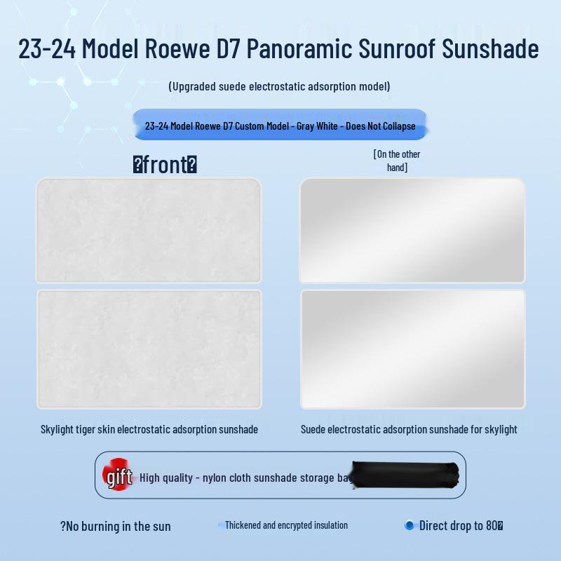 Roewe 23 D7 Sunroof Sunshade: Heat Insulation & Privacy Protection
