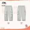 LI-NING Kids' Fleece-Lined Water-Resistant Jogger Cargo Pants