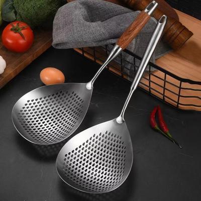 Yousheng Cucchiaio forato in acciaio inossidabile, mestolo, cucchiaio per pasta, cucchiaio per friggere, schiumarola da cucina, scolapasta