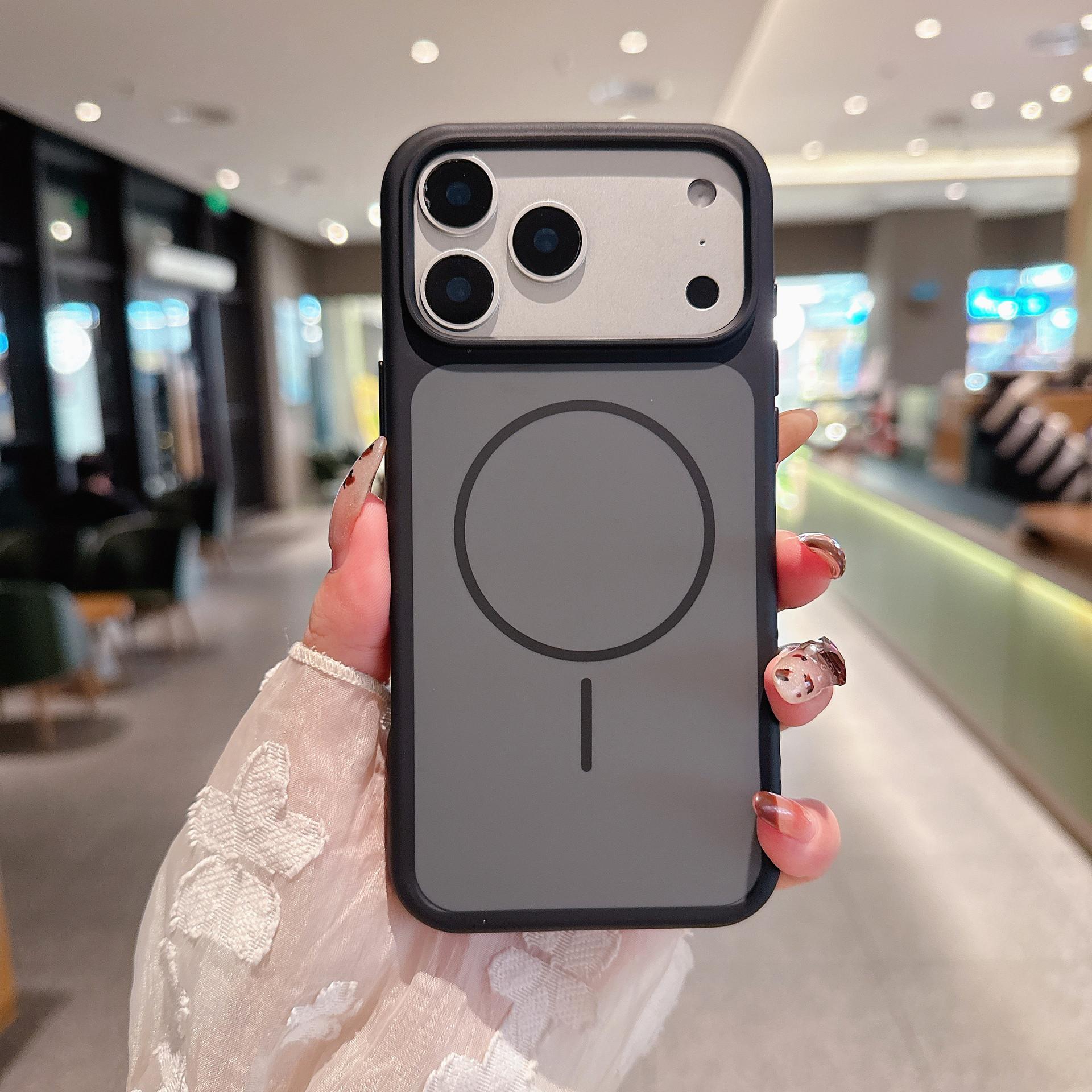 

For Apple 17 Pro Max Magnetic Charging Anti-drop Protective Case Frosted Anti-Fingerprint Full Coverage For iPhone 17 Pro Max