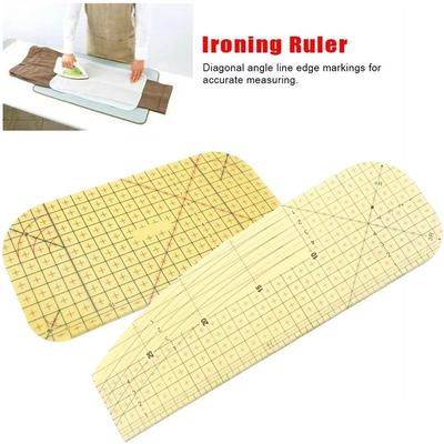 1/2 Stück Hitzebeständiges Heißbügeleisen Lineal DIY Kleiderherstellung Quiltlineal Handgefertigt Harz Patchworklineal Patchwork Handwerk