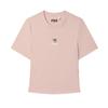 Original Dopamine Fashion Trendy Comfortable Simple Foxy Girl T-Shirt Knitted Short Sleeve Women Tops Rose-Deep-Pink F11W529120FPK