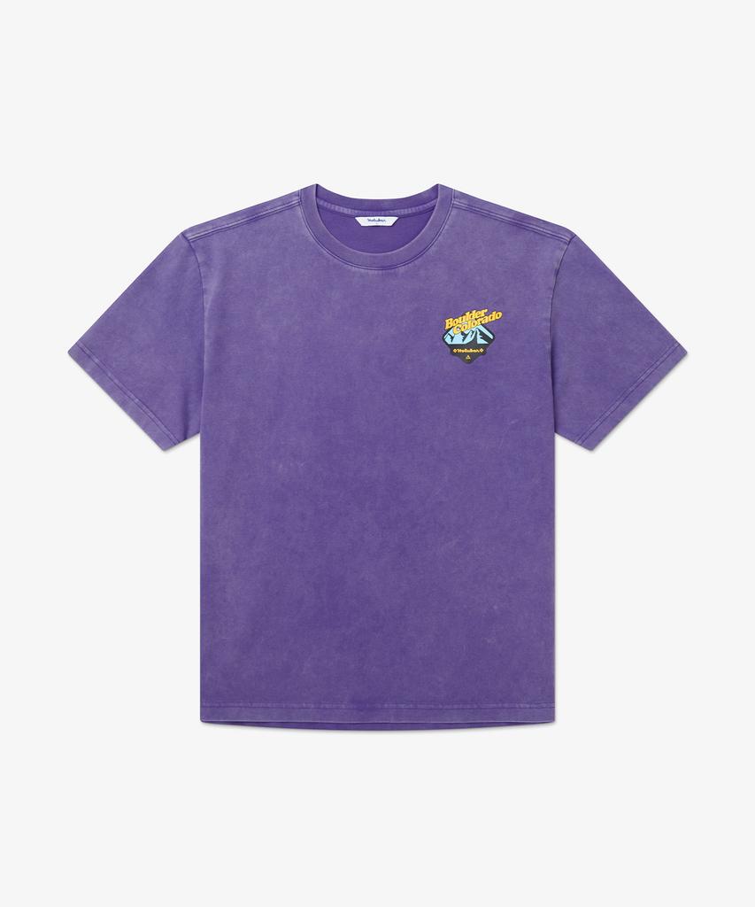 Holluba Mountain Graphic T-Shirt Purple
