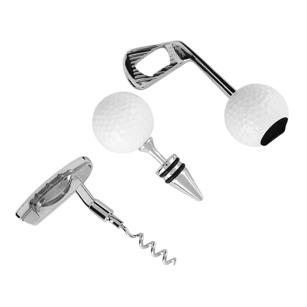 Vývrtka ve tvaru golfové hole Otvírák na láhve na červené víno a pivo Otvírák na korky Sada kuchyňského náčiní pro klub, bar