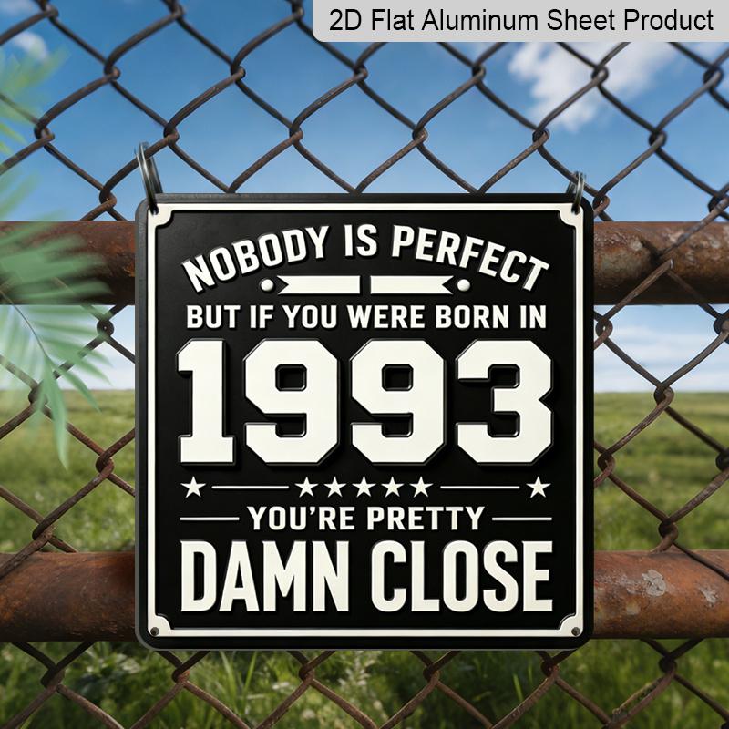 

2D Flat - 1pc Vintage Metal Aluminum Sign | Retro Wall Art for Living Room, Lounge, Bedroom, Dining Room, Patio, Garden, Deck | Perfect Birthday Gift 20*20cm